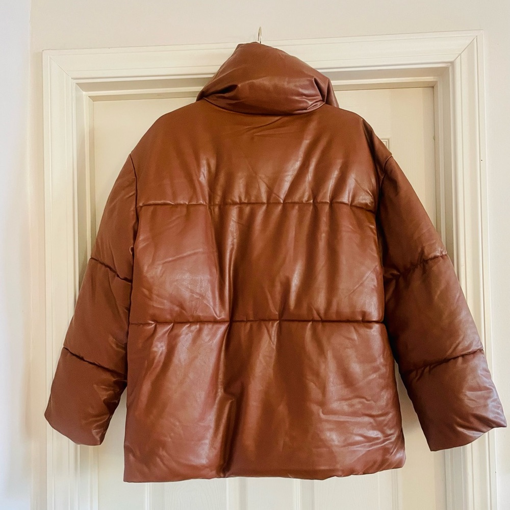 Avec Les Filles Faux Leather Puffer - Picture 3 of 8
